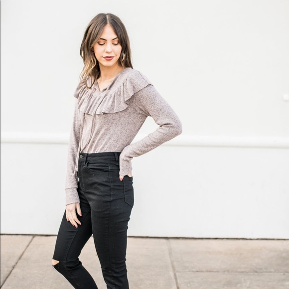 Ruffle sweater Pink - Picture 4 of 5